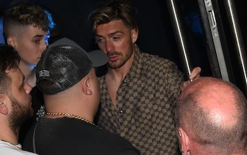 Grealish wore a ￡2,000 Gucci ensemble for Sunday night's party